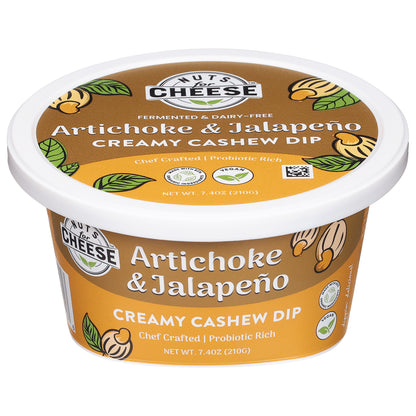 Nuts for Cheese Creamy Artichoke & Jalapeno Cashew Dip 7.4 oz
