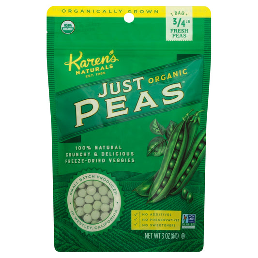 Karens Naturals Just Peas 3 oz