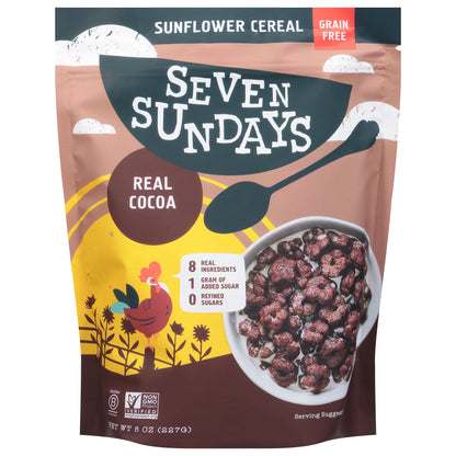 Seven Sundays Grain Free Real Cocoa Sunflower Cereal 8 oz