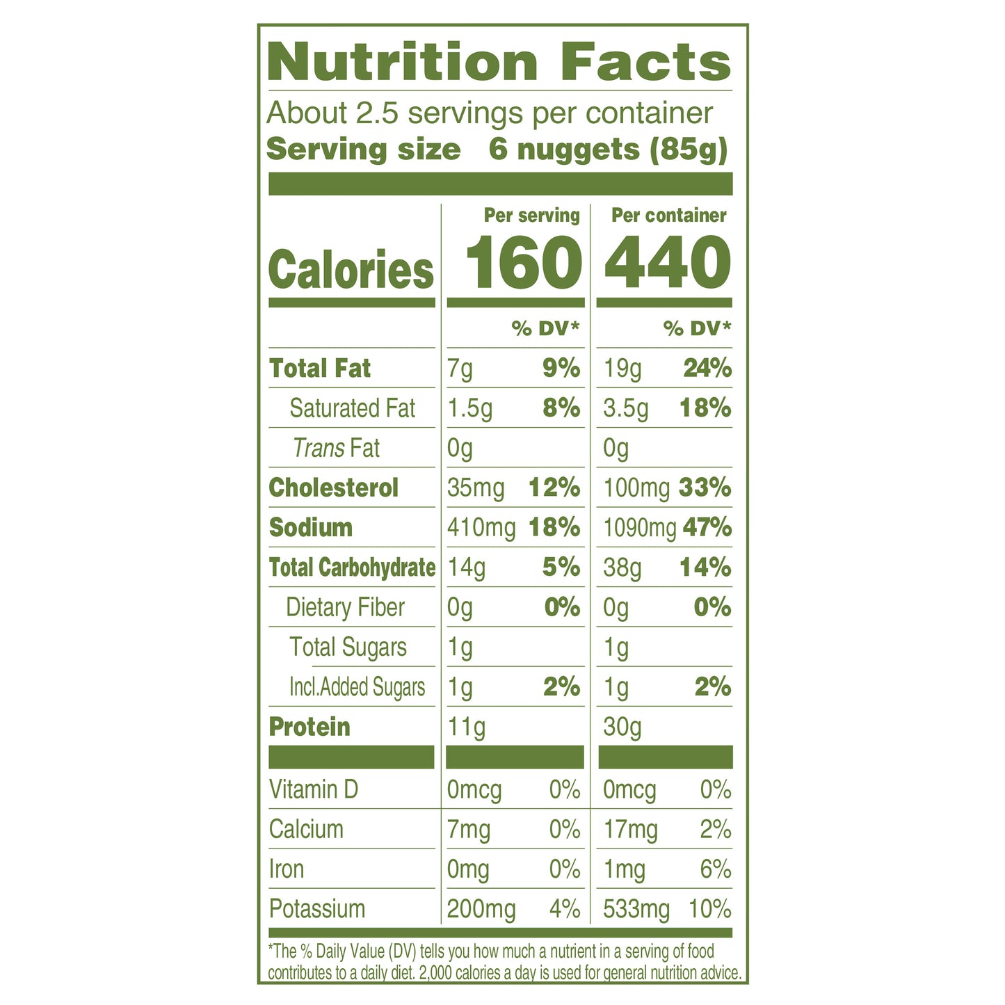 Applegate Natural Gluten-Free Chicken Nuggets, 8oz (Frozen)