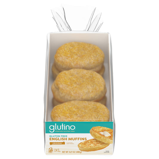 GLUTINO English Muffins, 16.9 oz