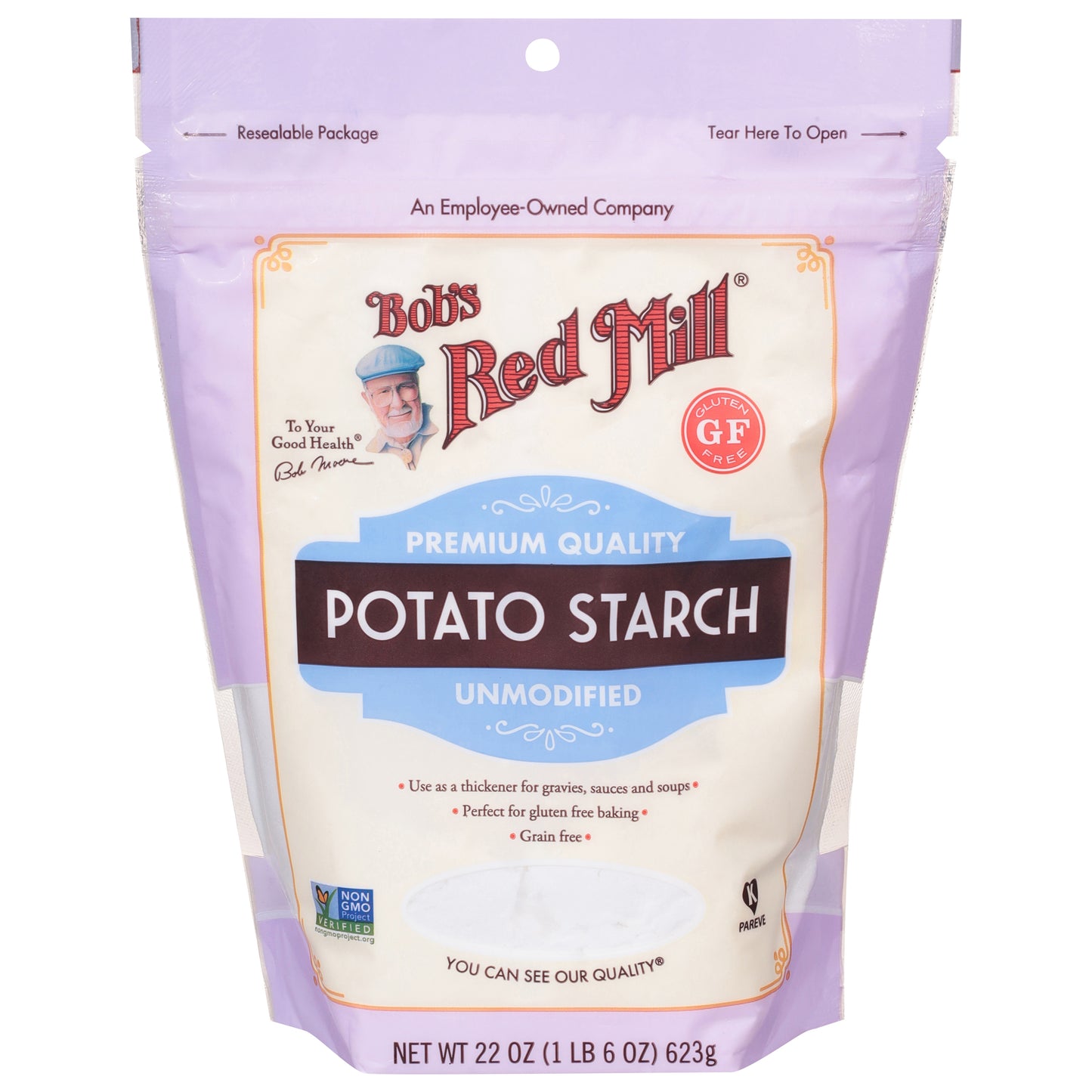 Bob's Red Mill Unmodified Premium Quality Potato Starch 22 oz
