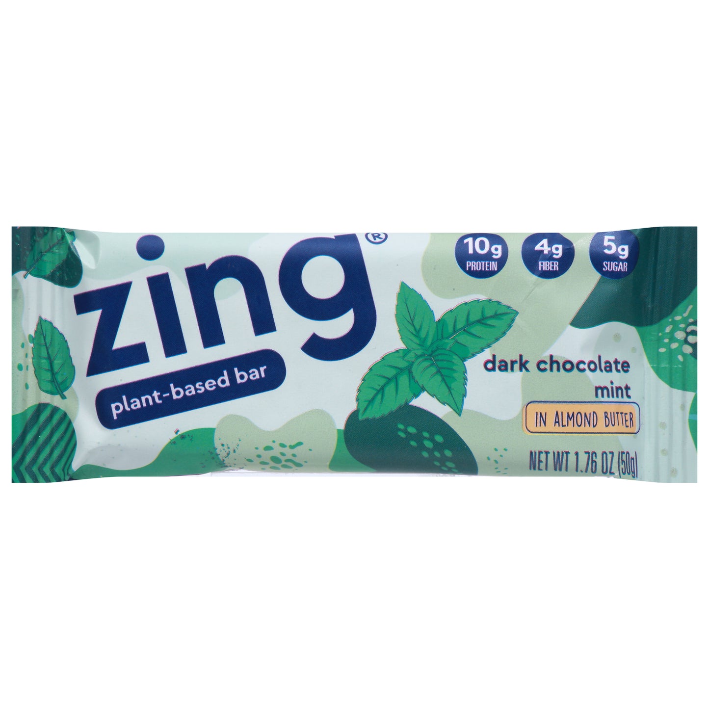 Zing Dark Chocolate Mint Plant-Based Bar 1.76 oz