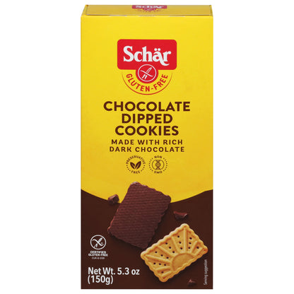 Schar Gluten-Free Chocolate Dipped Cookies 5.3 oz
