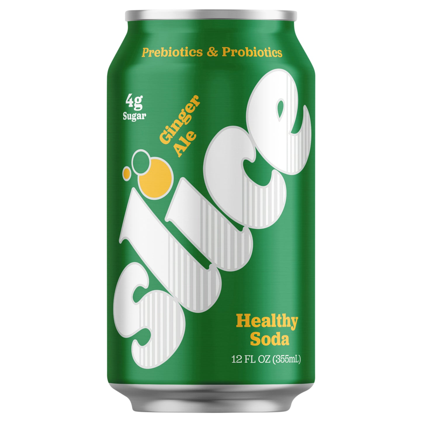 Slice Ginger Ale Healthy Soda, 12 fl oz Can