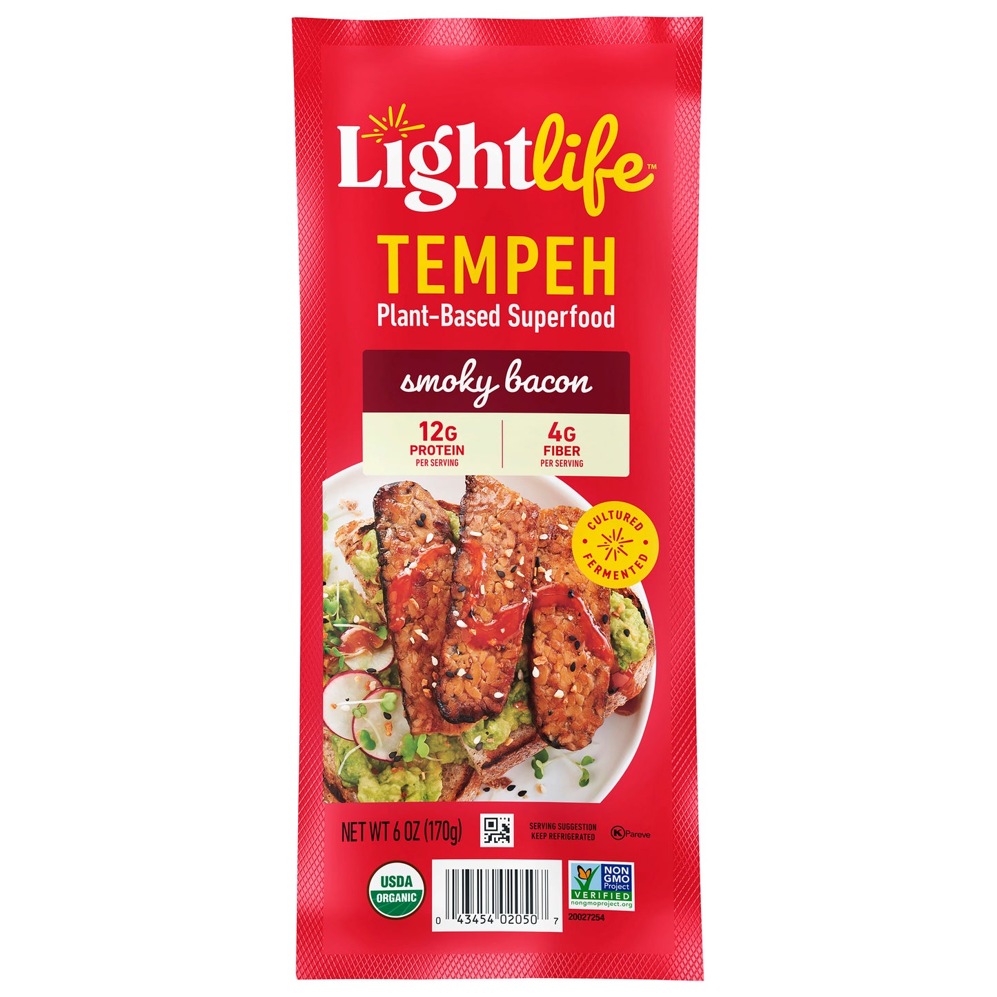 Lightlife Organic Smoky Bacon Tempeh Strips 6 oz