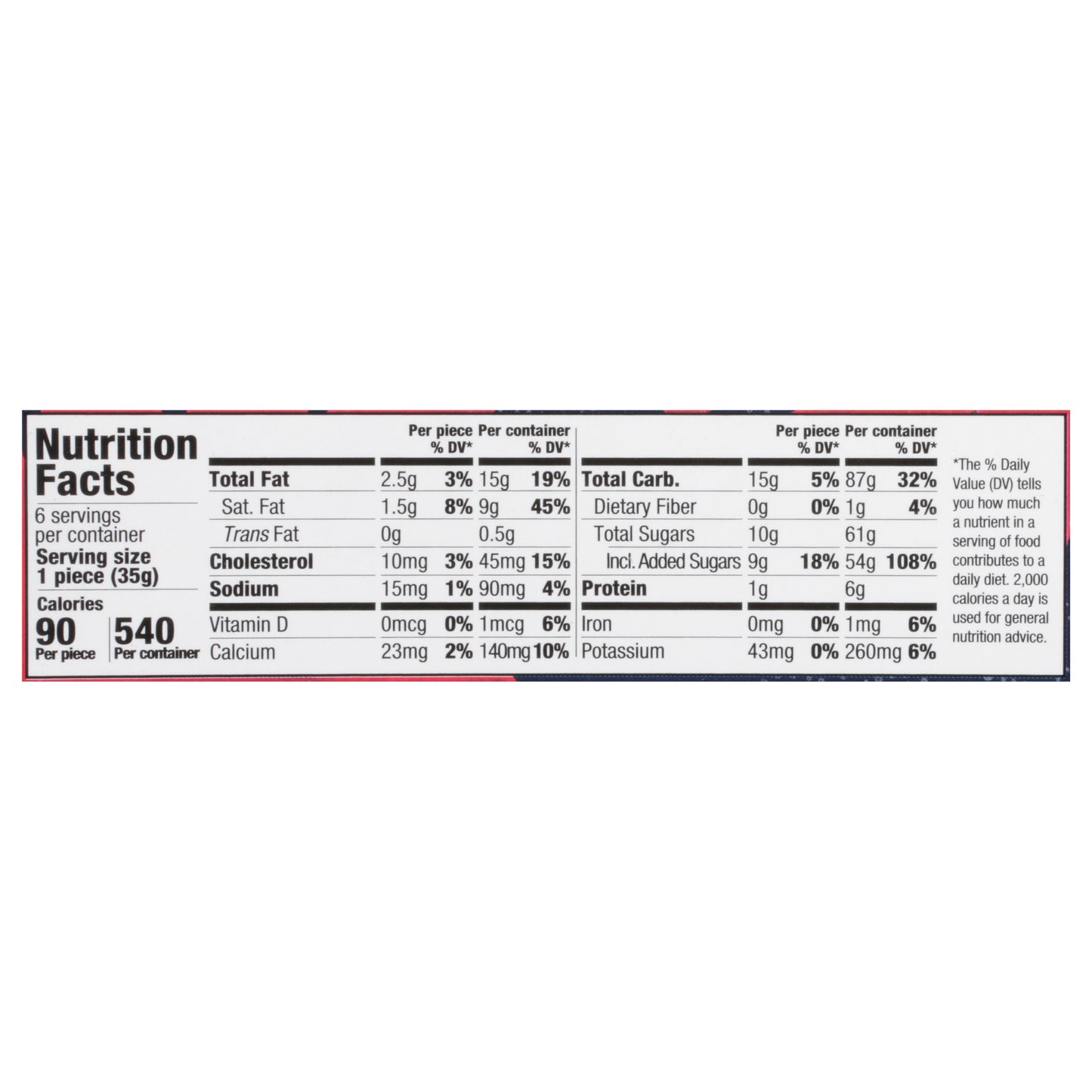 Bubbies Super Premium Red, Ripe Strawberry Mochi 6 - 1.25 oz Packs