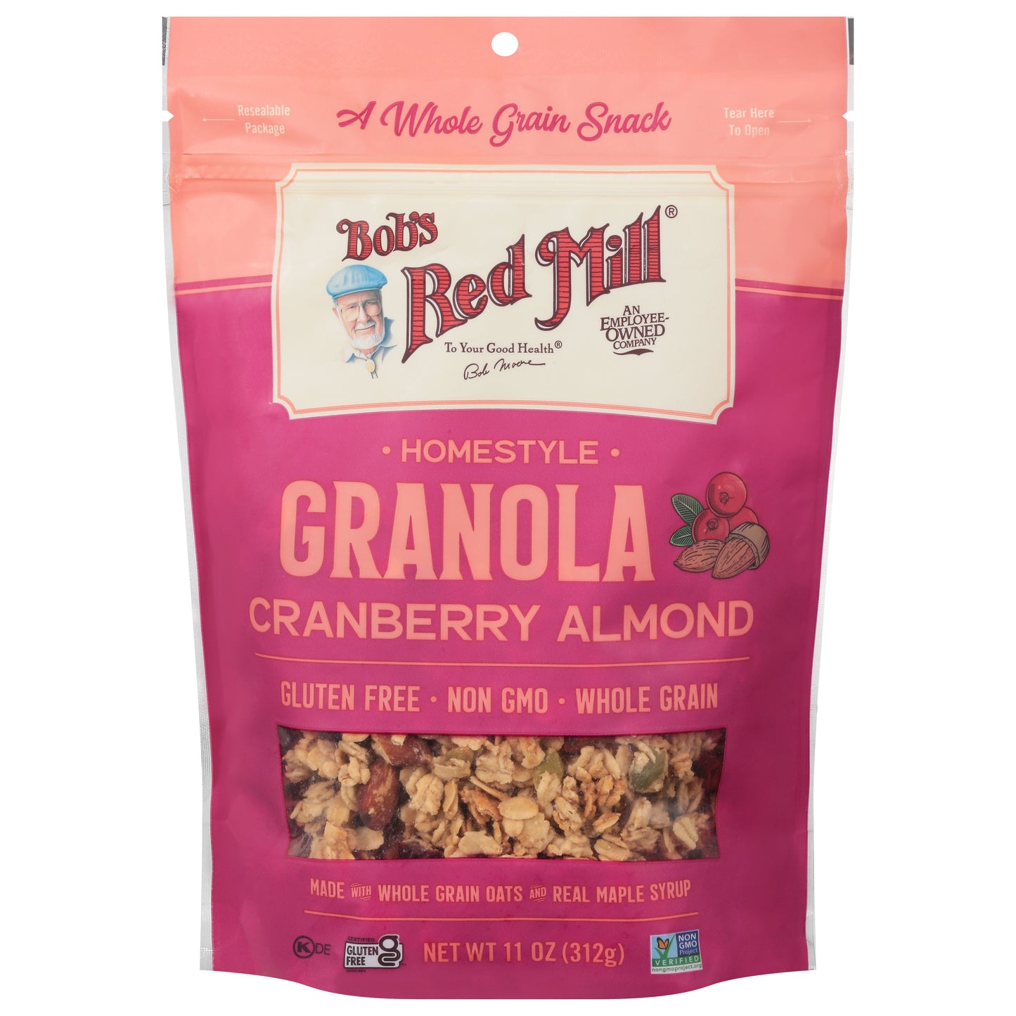 Bob's Red Mill Homestyle Cranberry Almond Granola 11 oz