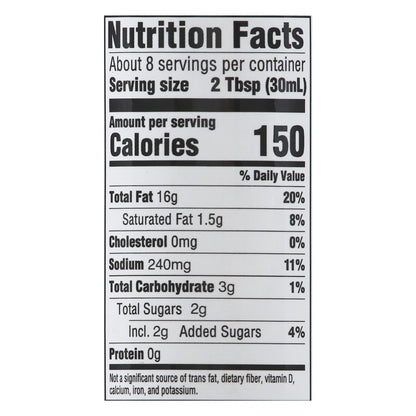 Salad Girl Organic Dairy Free Lemony Caesar Creamy Dressing & Dip 8 oz