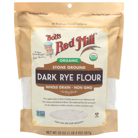 Bob's Red Mill Stone Ground Organic Dark Rye Flour 20 oz