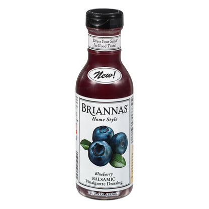 Briannas Home Style Blueberry Balsamic Vinaigrette Dressing 12 oz