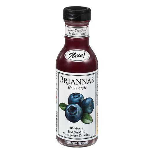 Briannas Home Style Blueberry Balsamic Vinaigrette Dressing 12 oz