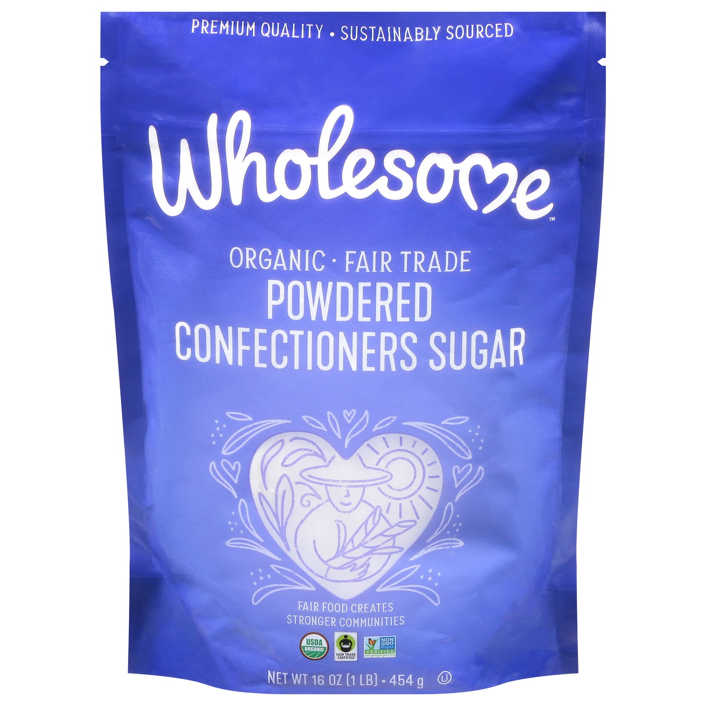 Wholesome Organic Powdered Confectioners Sugar 16 oz