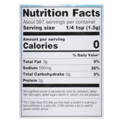 Hain Pure Foods Sea Salt 21 oz