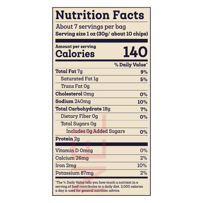 Siete 7.5oz Sea Salt Blue Corn Tortilla Chip