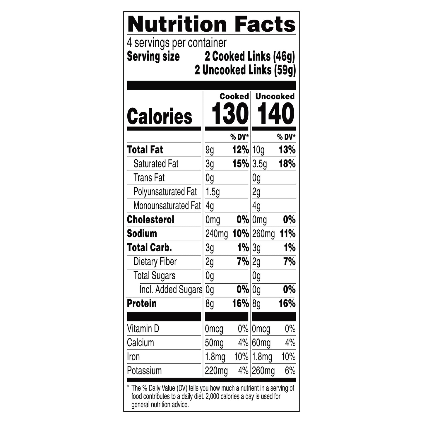 Beyond Meat Beyond Breakfast Sausage Plant-Based Breakfast Links, Classic 8.3 oz