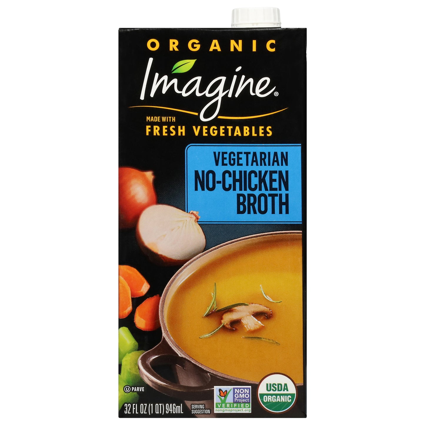 Imagine Organic Vegetarian No-Chicken Broth 32 fl oz