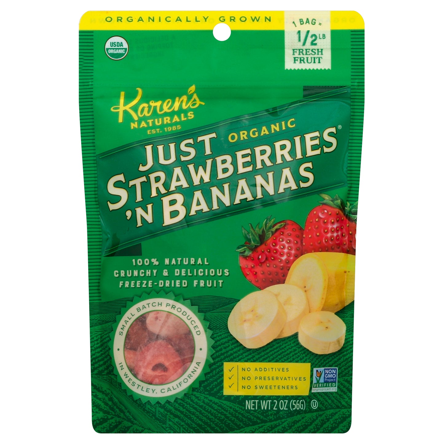 Karens Naturals Just Strawberries 'N Bananas 2 oz