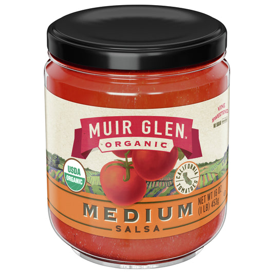 Muir Glen USDA Certified Organic Medium Salsa, 16 oz