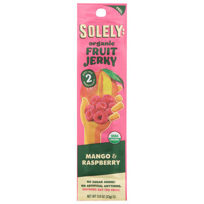Solely Organic Mango & Raspberry Fruit Jerky 0.8 oz