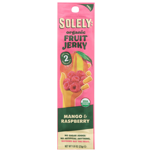 Solely Organic Mango & Raspberry Fruit Jerky 0.8 oz