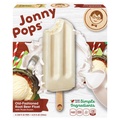 JonnyPops Old-Fashioned Root Beer Float 4 PK