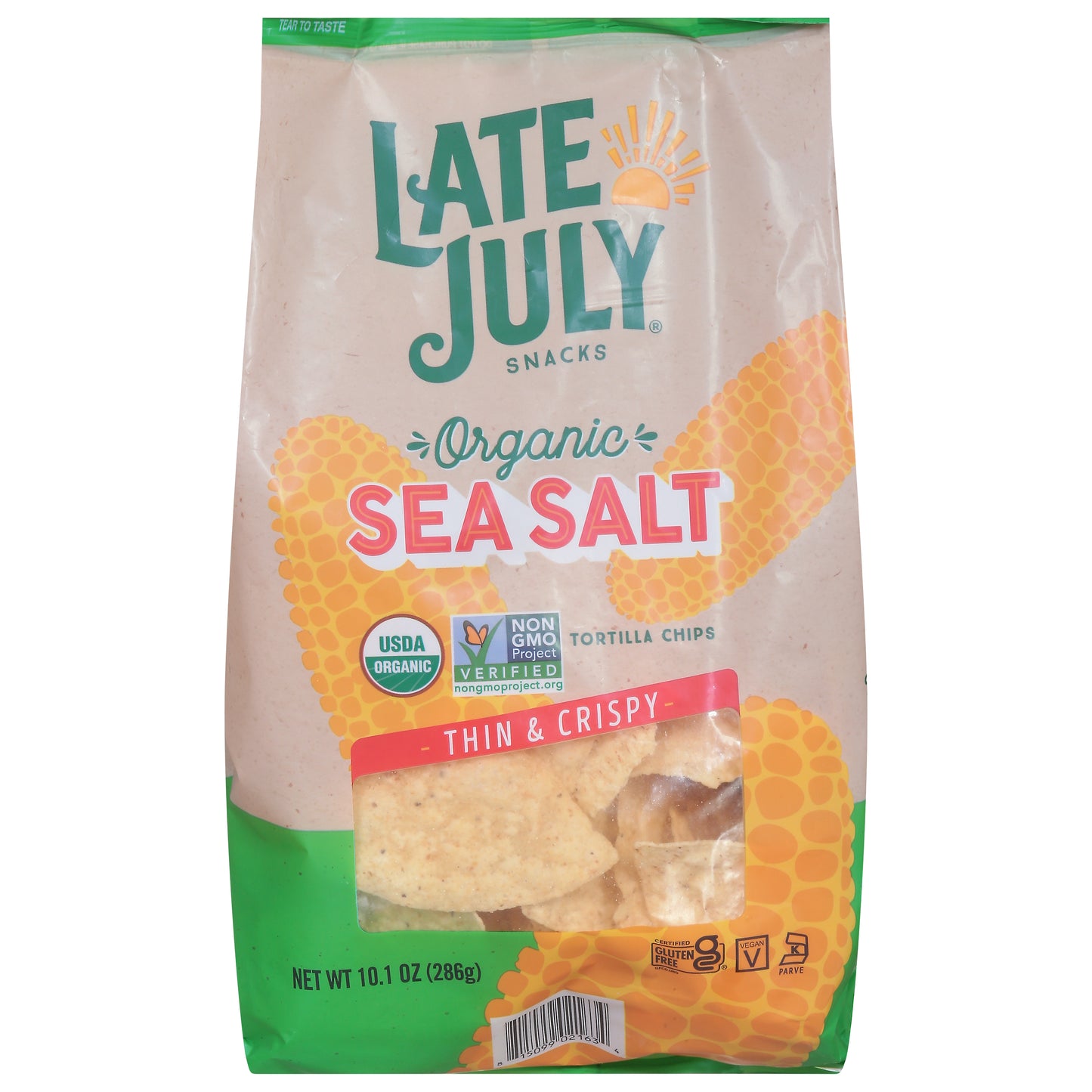 Late July Thin & Crispy Sea Salt Tortilla Chips 10.1 oz