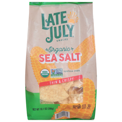 Late July Thin & Crispy Sea Salt Tortilla Chips 10.1 oz