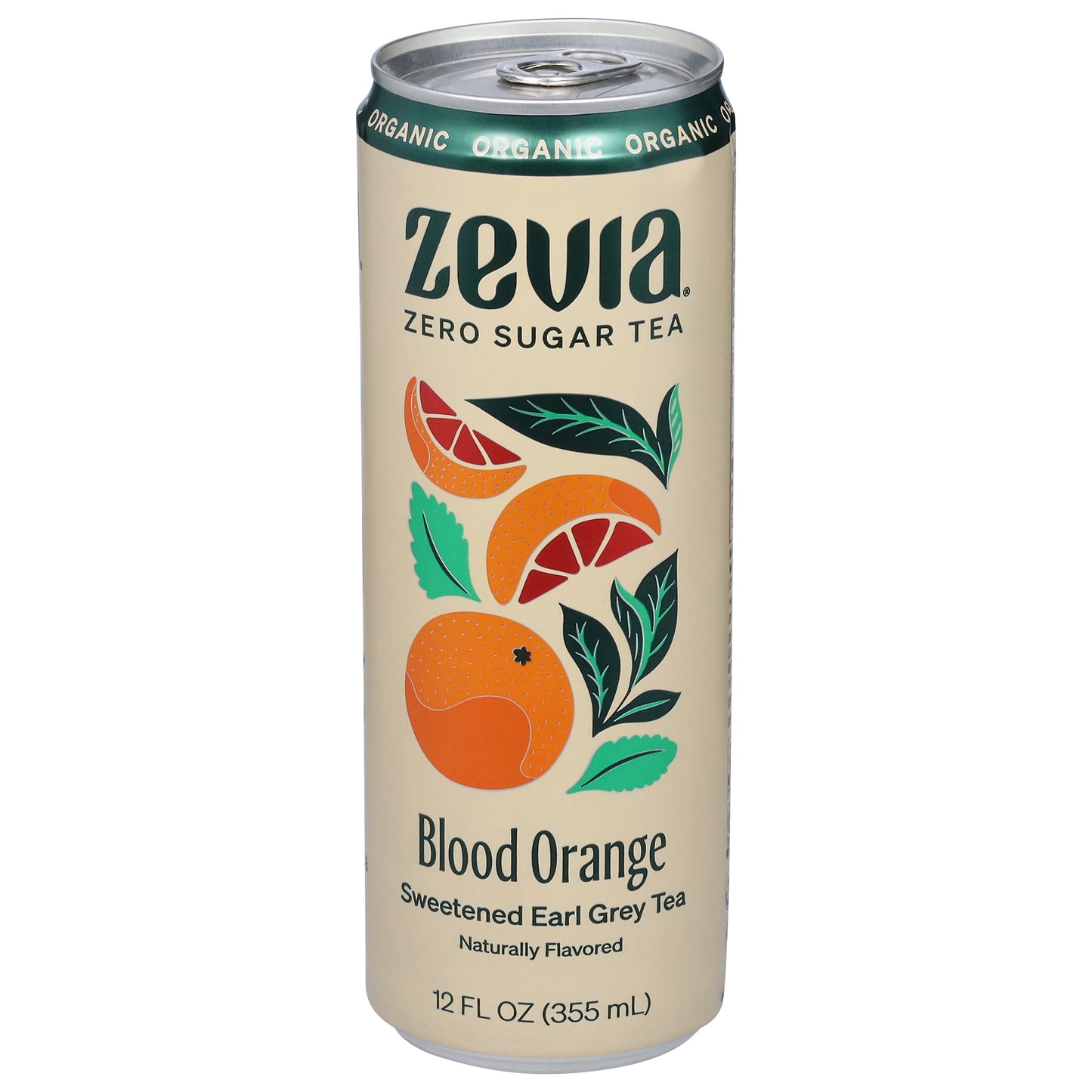 Zevia Sweetened Organic Blood Orange Earl Grey Tea 12 fl oz