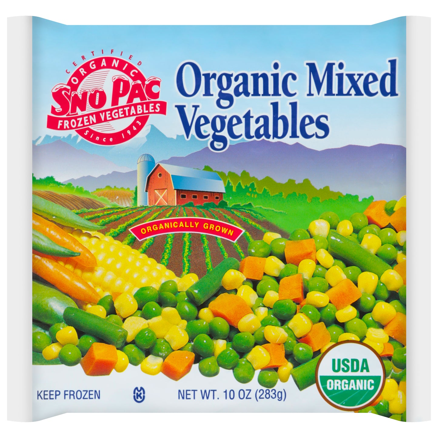Sno Pac Organic Mixed Vegetables 10 oz