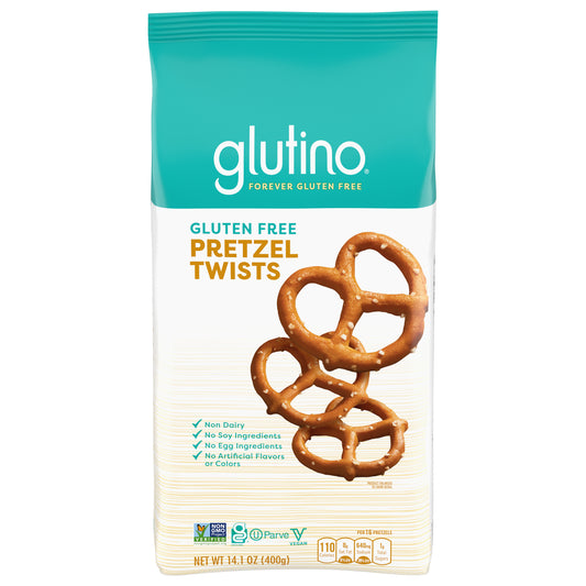 Gluten Free by Glutino Pretzel Twists, Delicious Everyday Snack, Salted, 14.1 Ounce