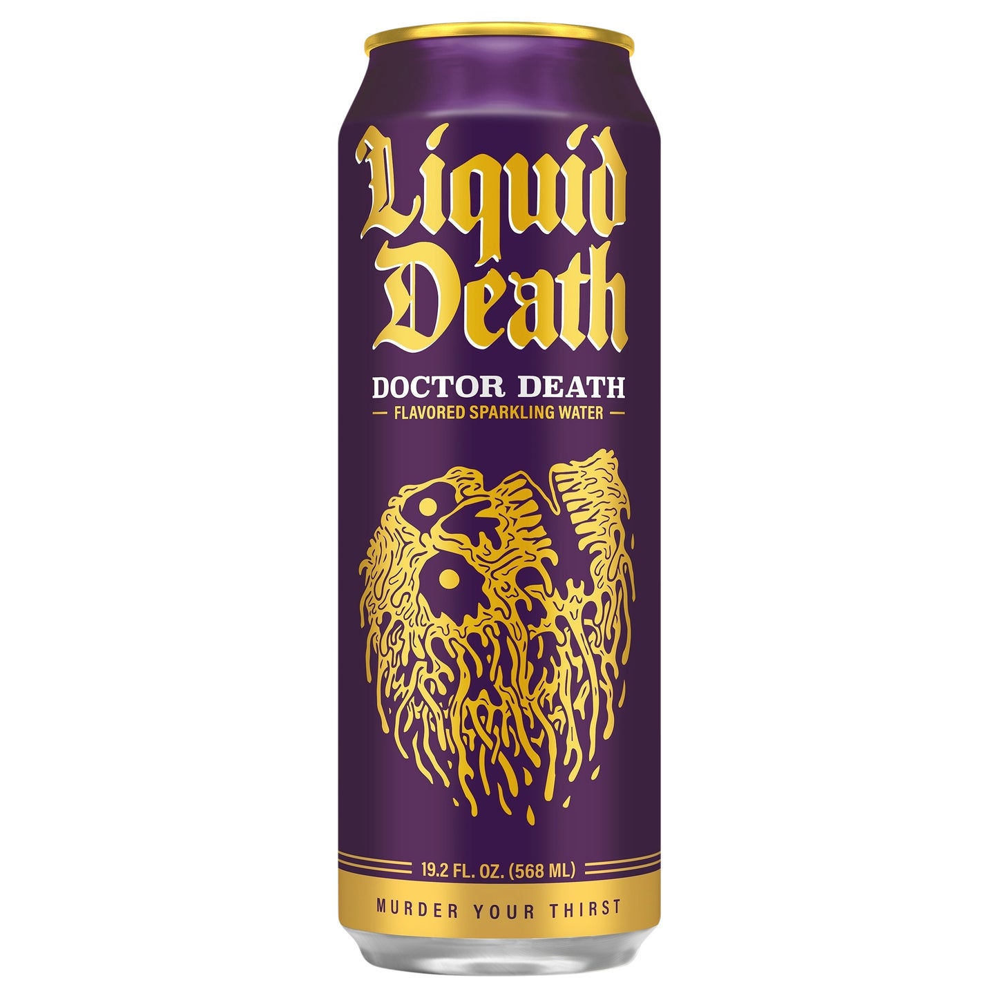 Liquid Death, Doctor Death, Soda-Flavored Sparkling Water, 19.2 oz King Sized Can, Low Calorie & No Artificial Sweeteners