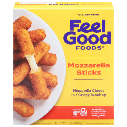 Feel Good Foods Gluten Free Mozzarella Sticks 8 oz