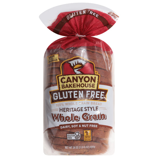 Canyon Bakehouse Gluten Free 100% Whole Grain Heritage Style Whole Grain Bread 24 oz
