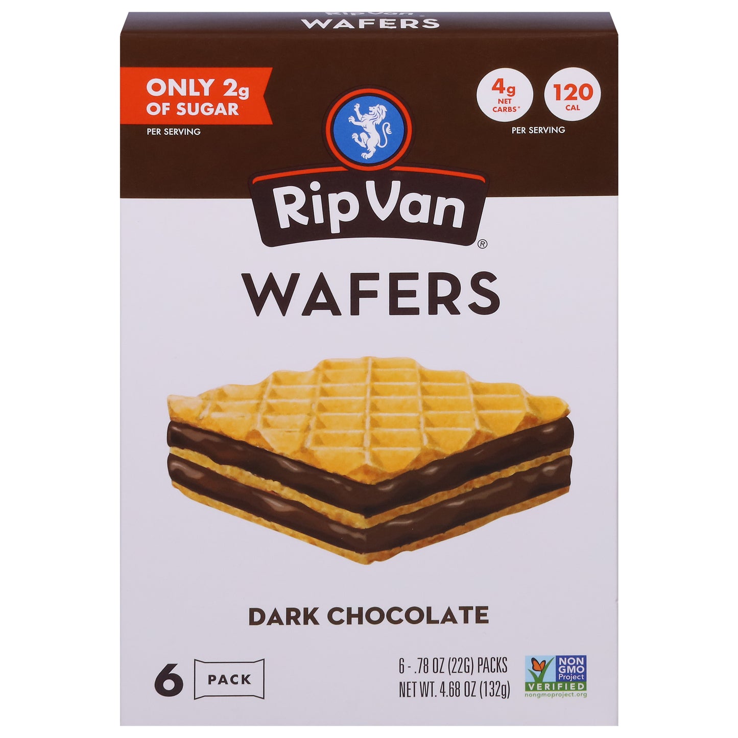Rip Van Dark Chocolate Wafers 6 - 0.78 oz Packs
