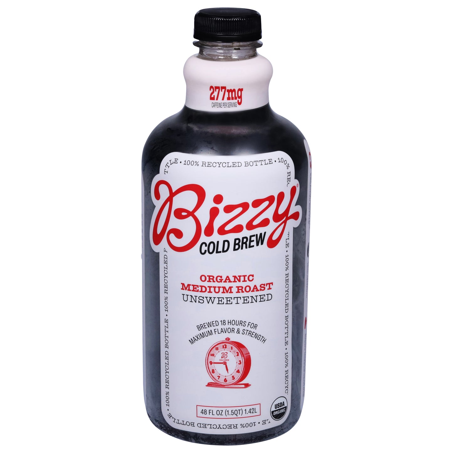 Bizzy Organic Medium Roast Unsweetened Cold Brew 48 fl oz