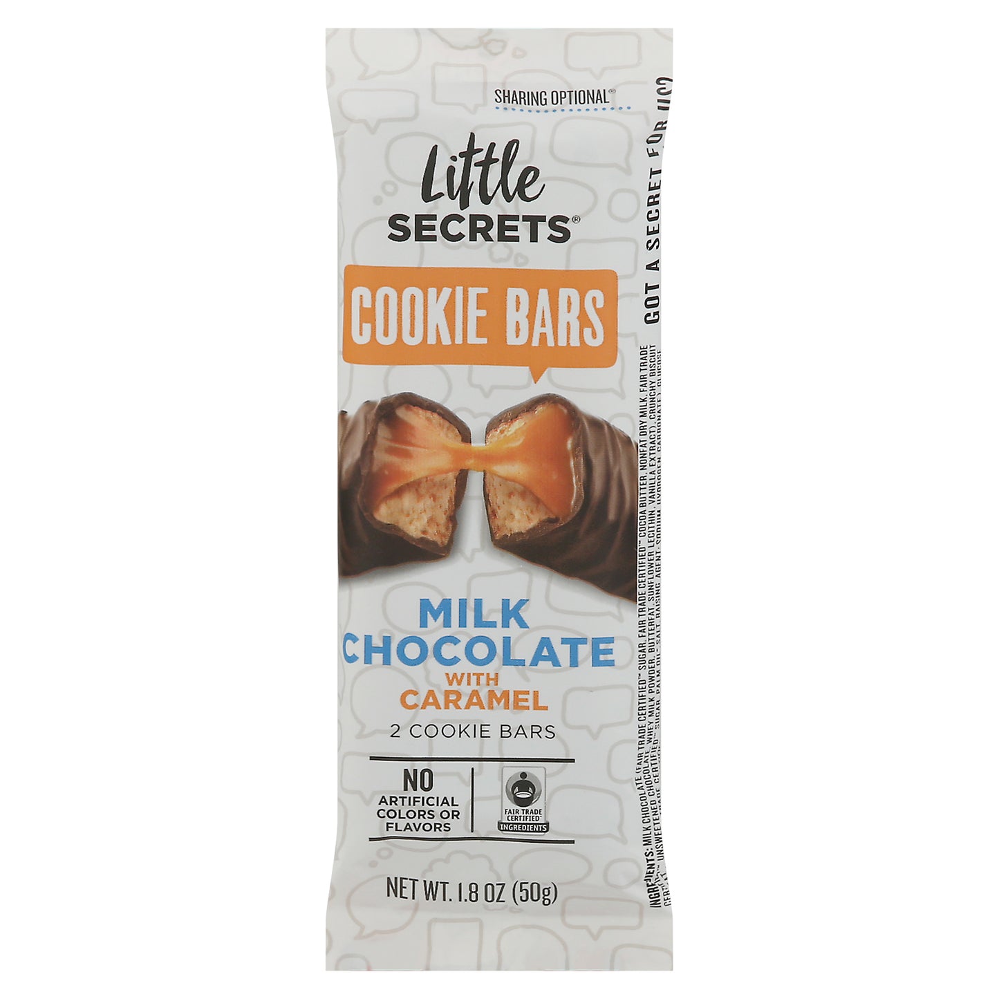 Little Secrets Milk Chocolate with Caramel Cookie Bars 2 ea