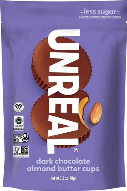 UNREAL Dark Chocolate Almond Butter Cups 3.2 oz