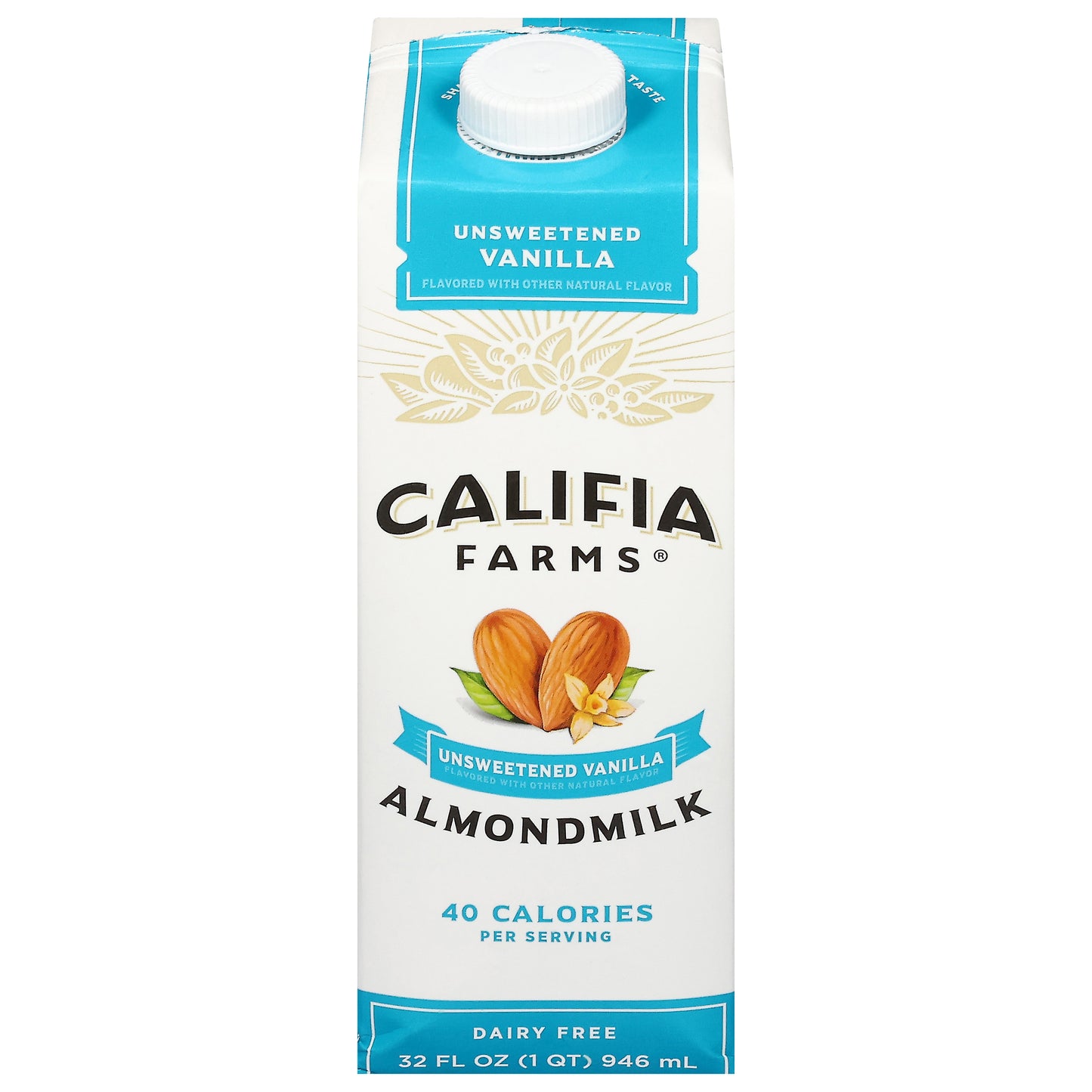 Califia Farms Dairy Free Unsweetened Vanilla Almondmilk 32 fl oz