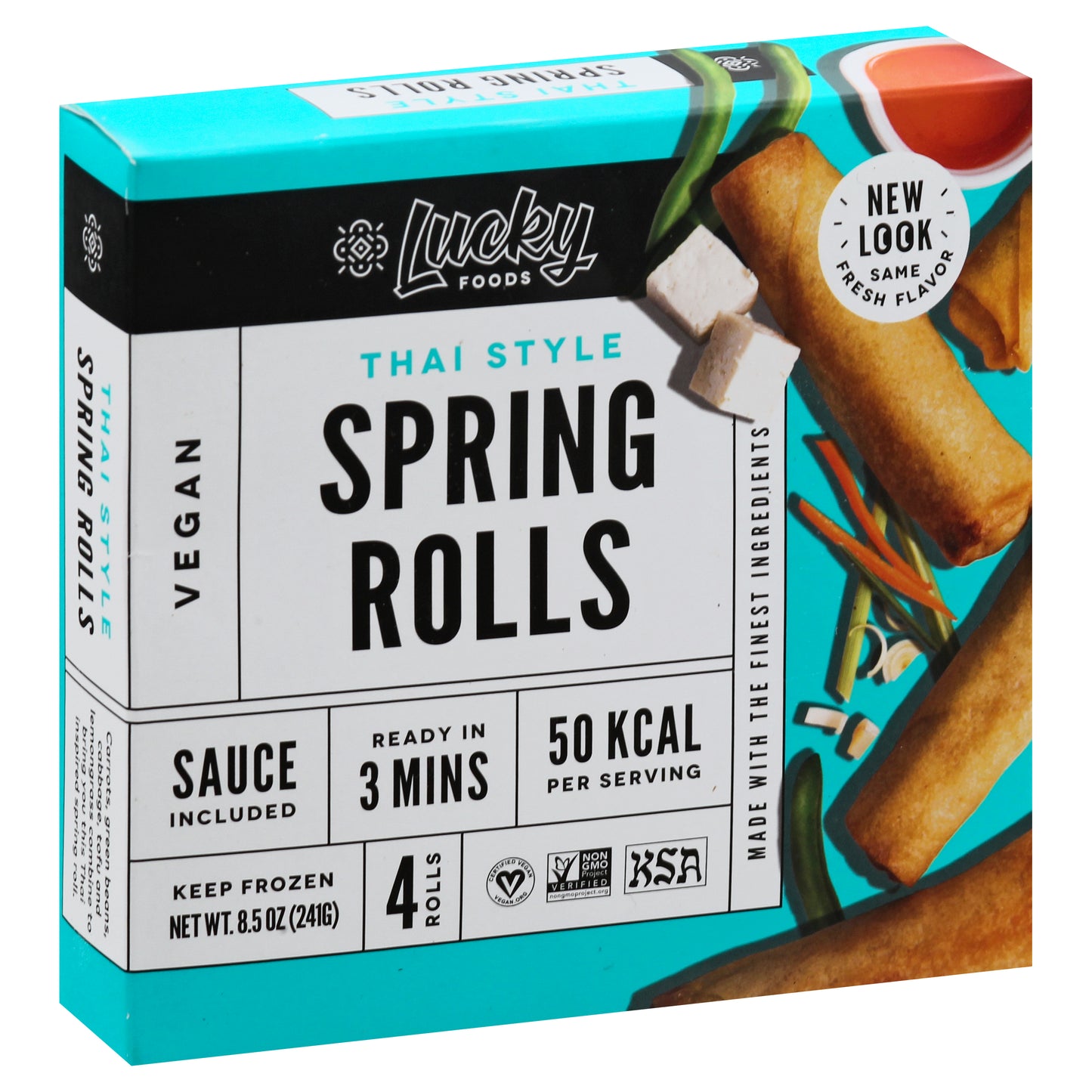 Lucky Foods Vegan Thai Style Spring Rolls 4 ea