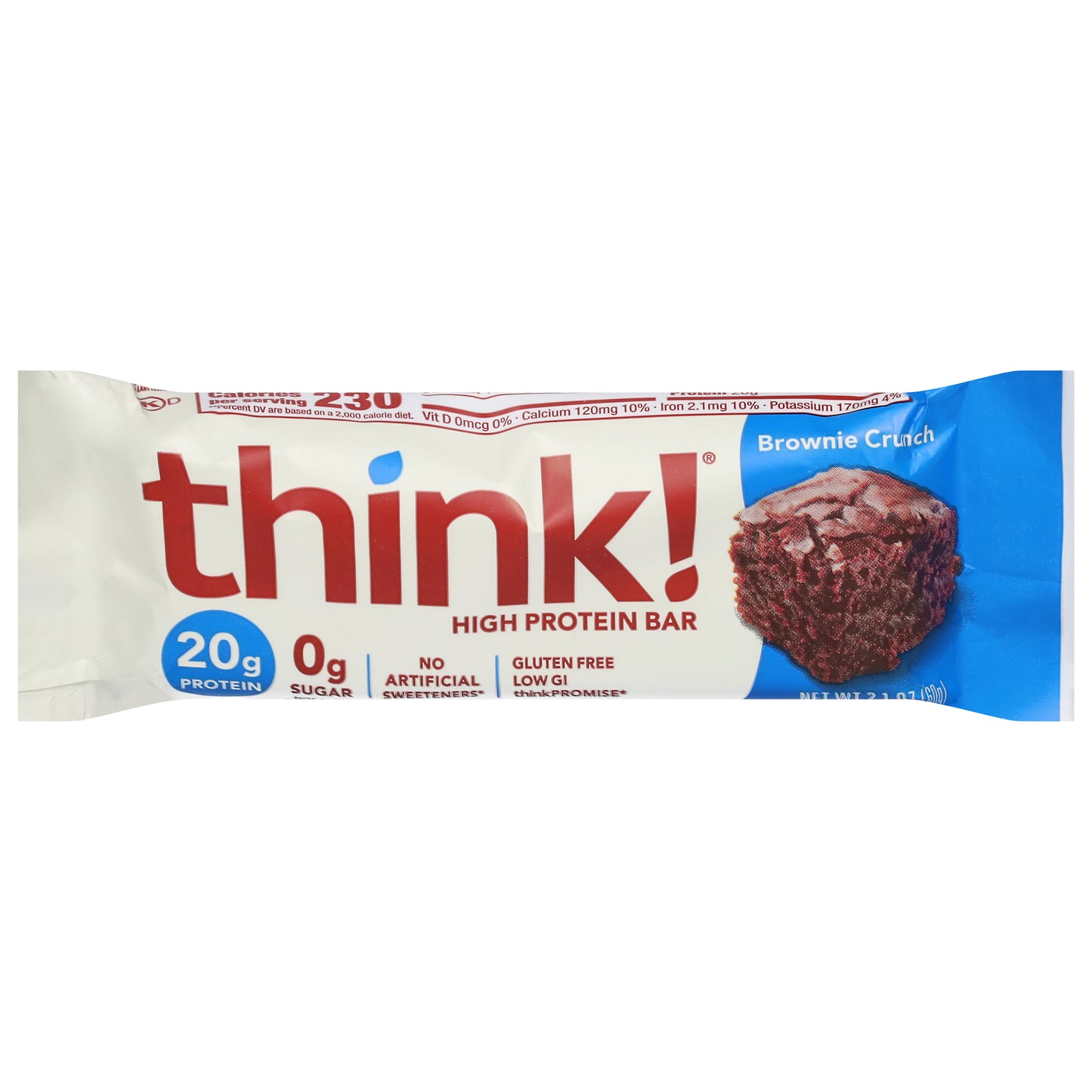 Think! Brownie Crunch High Protein Bar 2.1 oz