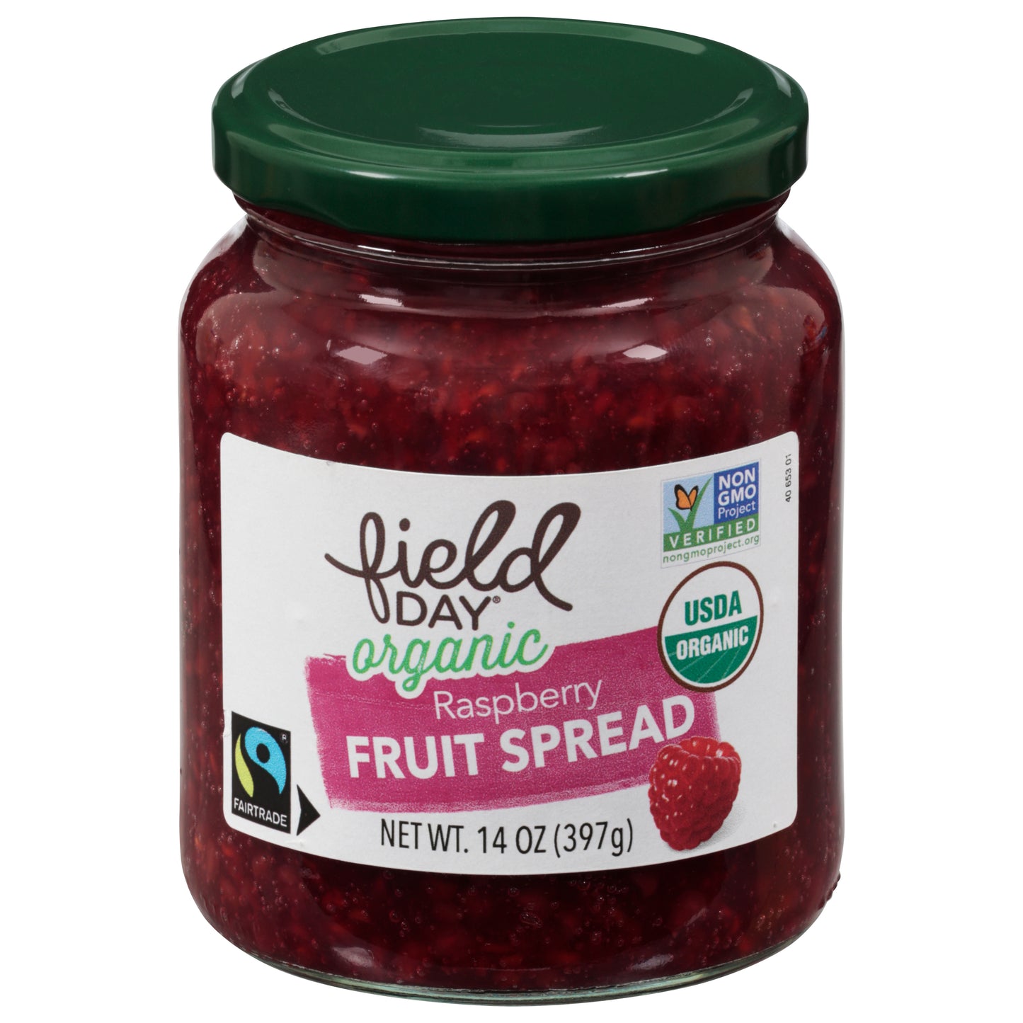Field Day Organic Raspberry Fruit Spread 14 oz