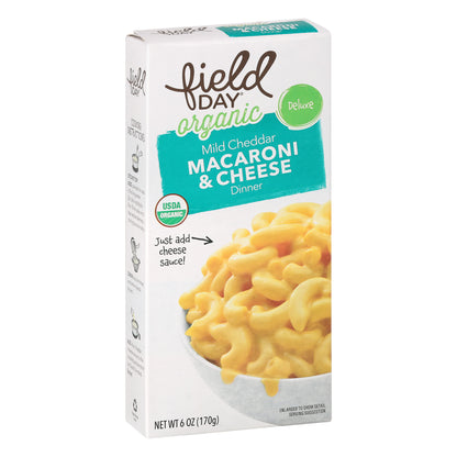 Field Day Organic Deluxe Mild Cheddar Macaroni & Cheese Dinner 6 oz