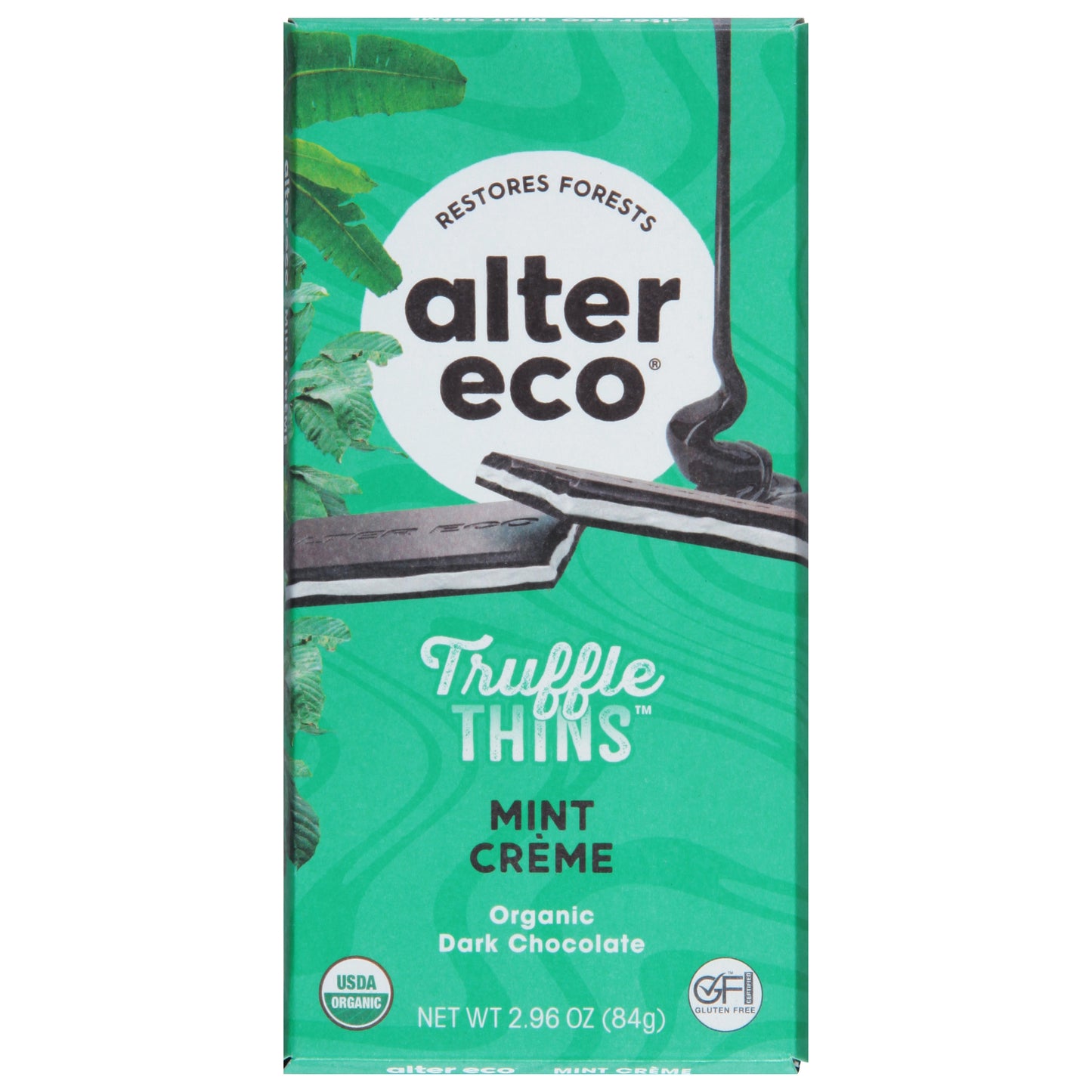 Alter Eco Truffle Thins Organic Mint Creme Dark Chocolate 1 ea
