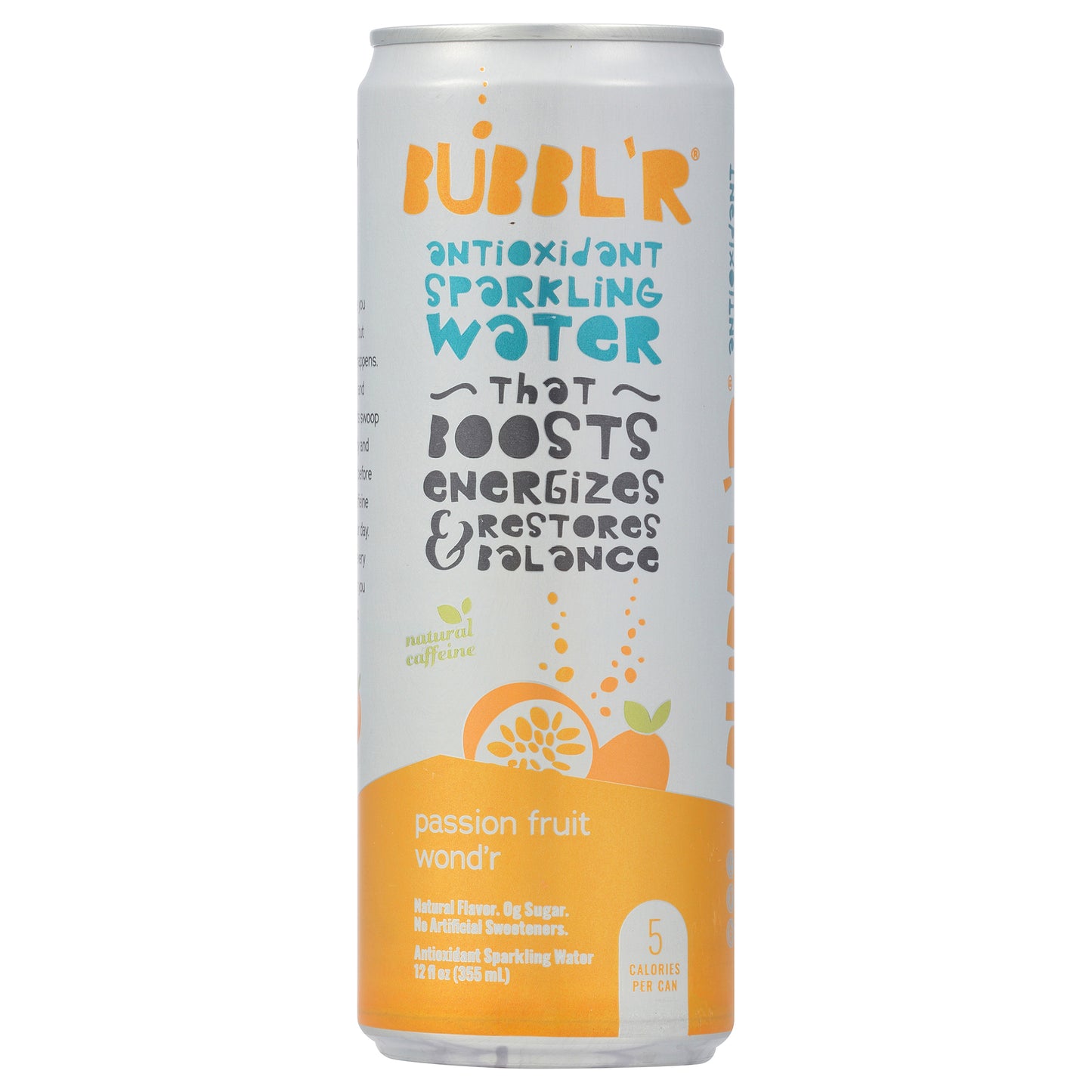 BUBBL'R Antioxidant Sparkling Water - passion fruit wond'r - 12 fl oz