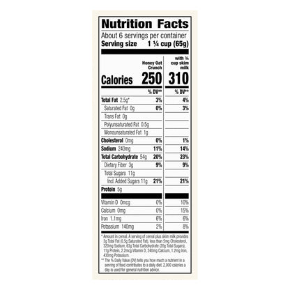 Cascadian Farm Organic Honey Crunch Oat Cereal, 13.5 oz