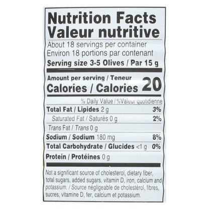 Gefen Pitted Green Olives 19 oz