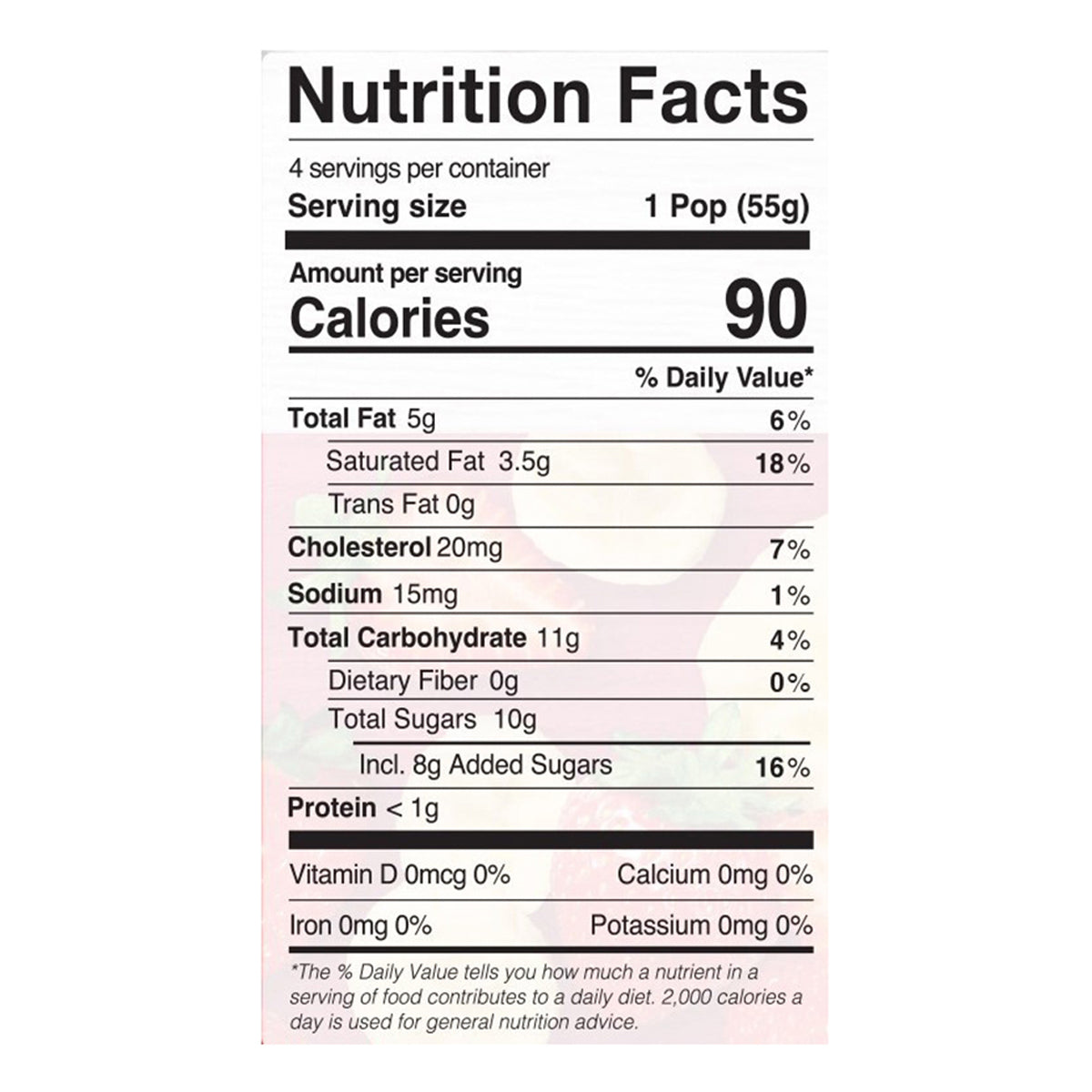 JonnyPops Strawberries & Bananas with Cream 4 PK