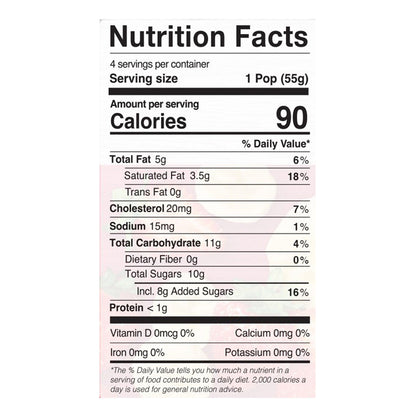 JonnyPops Strawberries & Bananas with Cream 4 PK