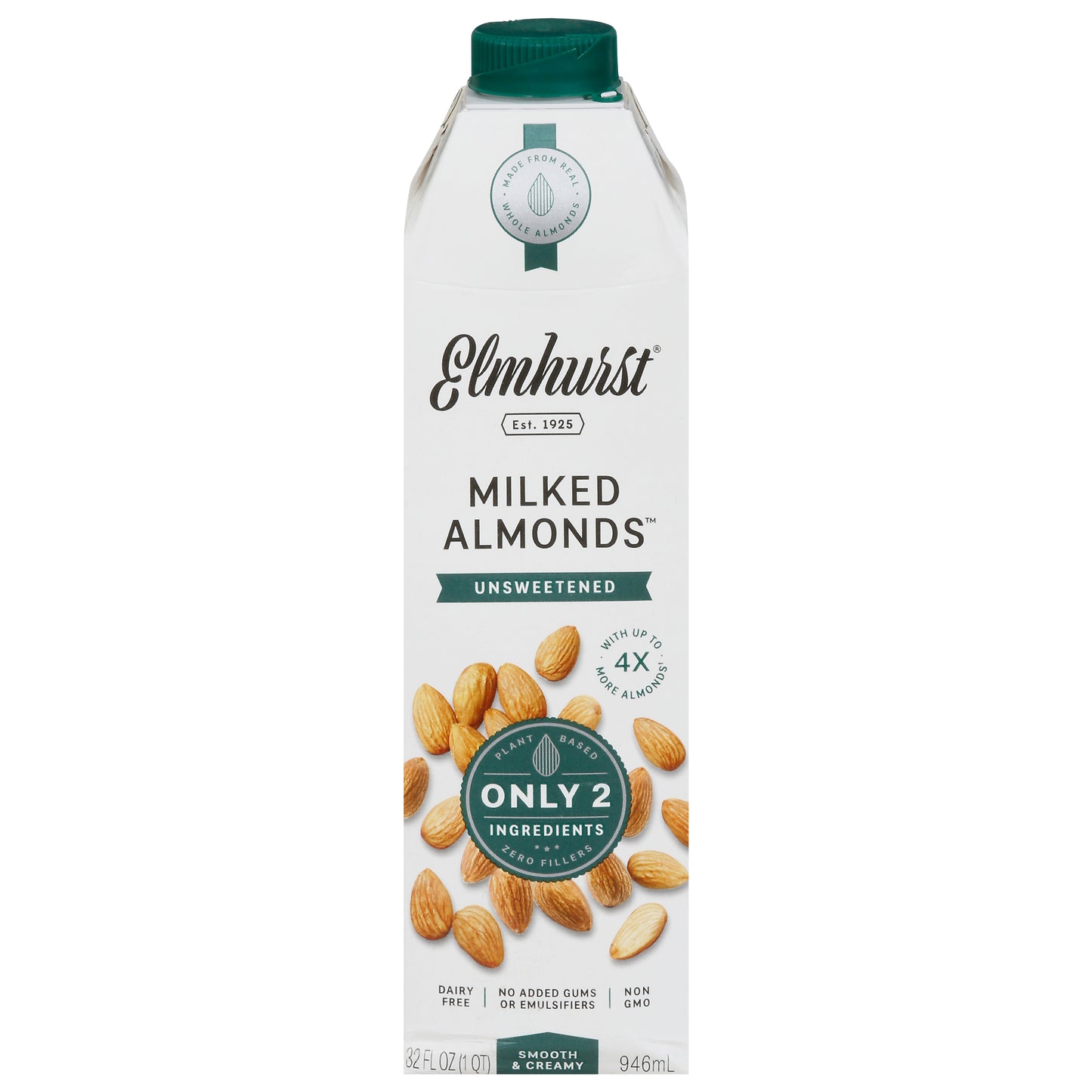 Elmhurst Unsweetened Milked Almonds 32 fl oz
